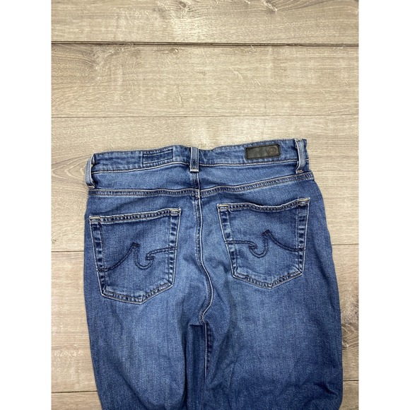 AG Adriano Goldschmied Saige Jeans Womens 32 High Rise Wide Leg Crop Raw Hem - Picture 4 of 11